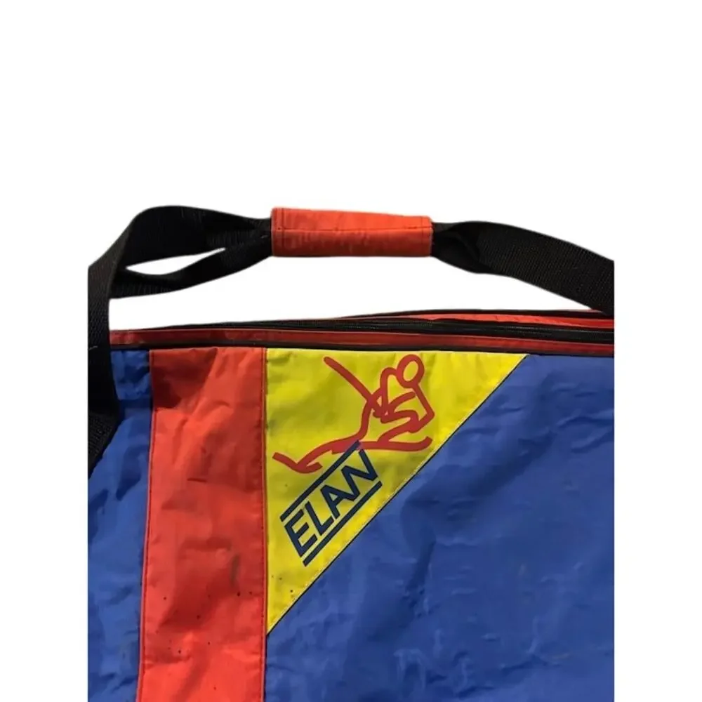 Vintage Elan Downhill Ski Bag Multicolored 80s 90s 86 inch Rare Retro Mountain